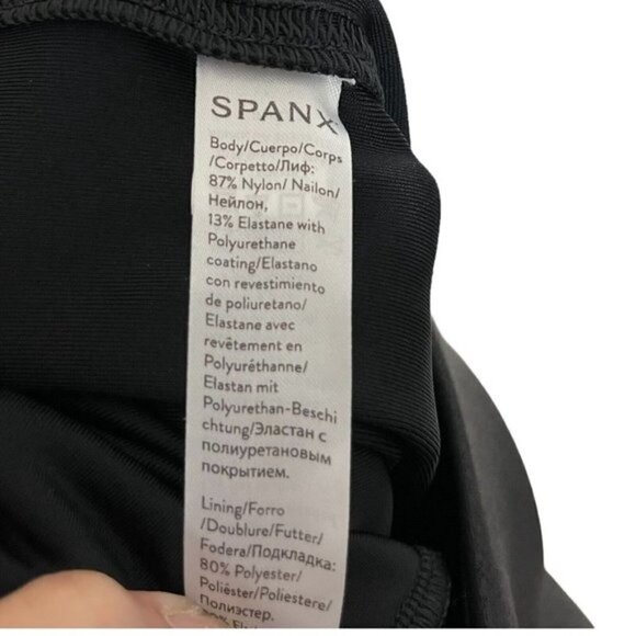 SPANX Faux Leather Moto Leggings Black Women’s Size Small Sculpted Fit - Picture 10 of 12
